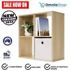 4 Cube Storage Shelf Display Cabinet Cupboard Bookshelf Unit Toy Book Organizer