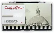 Conté à Paris 12 Count 2B Sketching Crayons Set White