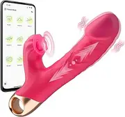 Thrusting Vibrator Dildo Sex Toy for Women - Adult Toys with 9 Powerful Thrust Vibrating 9 Flapping Modes, G Spot Vibrator Clitoral Stimulator Vibrators Dildos, Sex Toys for Women and Couples