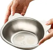 Stainless Steel Kids Plates, 450ml Fun Animal Children's Rice Bowls, Feeding Serving Plates for Kids, Reusable Stainless Steel Plates for Mealtime, Perfect for Camping, Picnics, and Everyday