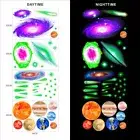 Glow In The Dark Luminous Stars And Universe Nebula Kids Wall Stickers/ Luminous