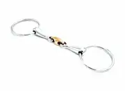 Stainless Steel Oval Link Loose Ring Bradoon Snaffle Bit