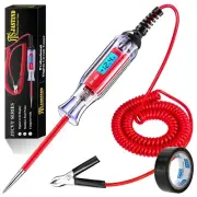 Automotive 3-48V DC Circuit Light Tester Digital LCD Voltmeter and 140 inch Wire