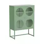 Artissin Buffet Sideboard Metal Cabinet - Ella Green glass Sideboards & Buffets