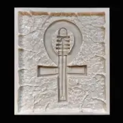 Form for panels and bas-reliefs "The Egyptian Cross of Ankh"silicone Rubber nd®