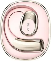 ZIHNIC S09A Wireless 4-Mode Translation Earphones - Real-Time Language Translation, Comfortable Ear Hooks, IPX5 Waterproof, Compatible with Phone, Android Phone-Pink