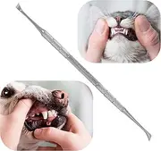 Dental Tooth Scaler Plaque Remover (Perfect for Cats and Dogs) - 6.5 Inch Double Headed Tarter Scraper Stainless Steel Teeth Cleaning Tools/Picks (6.5inch Scraper)