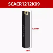 SCACR1212K09 Lathe Indexable Carbide Turning Tool Holder for CCMT09