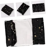 Didiseaon Gold-Stitched Book Cover Fabric Book Sleeve Fabric Gold Made Cover Cloth Black Bronzing Velvet Cloth