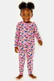 Clover Baby & Kids Long Sleeve Pajama Set - Butterflies at Nordstrom, Size 18-24M