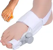 Toe Corrector,Adjustable Knob Big Toe Separators - Hallux Correction, Toe Wraps, Toe Brace for Left or Right Feet for Women Men