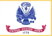 Rectangle Flags - US Army Flag Service Flag - White Background - Flag w Fringe