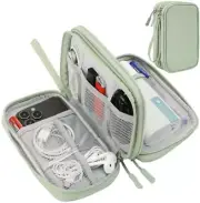Cord Organizer Travrel Bag, Electronic Organizer Travel Case, Medium Mint Green