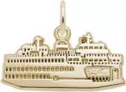10K or 14K Gold Washington State Ferry Charm by Rembrandt