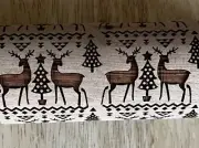 Shortbread Rolling Pin Embossed Christmas Cookies w/Reindeer & Tree Pattern