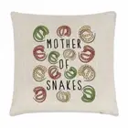 Mother Of Snakes Cushion Cover Pillow Crazy Lady Animal Lover Funny