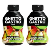 2 Bottles 8.5 oz. Each ~Ghetto Gastro~Maple Cider Syrup ~Organic~Kosher~exp 7/26