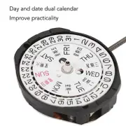 Quartz Movement Alloy SL25 3 Hands Day Date Calendar Watch Movement Replacement