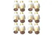 12pc Coax Female to Coax Female Socket PAL Male to Male TV Antenna Cable Adapter