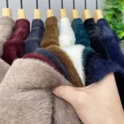 Mink Velvet Sweater Mens Half Turtleneck Thickened Pullover Knit Fleece Warm Top