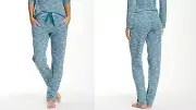 Josie by Natori Vice Versa Space-Dye Pants in Jade, Medium