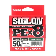 Sunline P.E Line X8 Siglon 150M P.E 3 50LB Dark Green (1823)