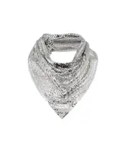 Paco Rabanne Chain-Mail Scarf One size White