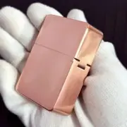 Red Copper Body Heavy Thickened Kerosene Lighter Creative Retro Grinding Wheel