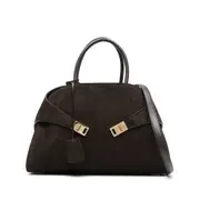 [Ferragamo] Ferragamo Corduroy Clasp Tote Bag ONE SIZE BROWN