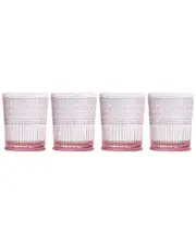 Godinger Set of 4 Claro Acrylic Double Old Fashioned Glasses