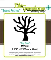 DIE-VERSIONS -SWEET PETITES- "TINY TREE" DVP032 CARDS OR SCRAPBOOK PAGES