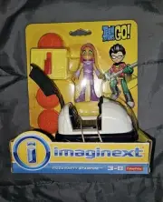 PIZZA PARTY STARFIRE RARE TEEN TITANS GO! IMAGINEXT 2016 RETIRED Fisher Price