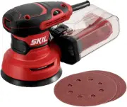 5” Random Orbital Sander with Cyclonic Dust Box & 3Pc Sanding Sheet - SR211601,