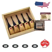 Compact Beginners Wood Carving Set with Sturdy Tool Box & Precision Blades