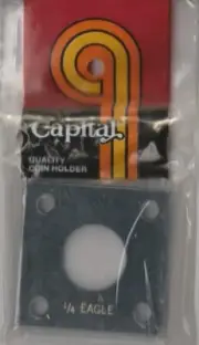 Capital Plastics Holder for 1/4oz US Gold Eagle - Screw Type -Black- New