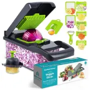 Vegetable Chopper with Container - Cheese Grater - Mandoline Slicer for Veggi...