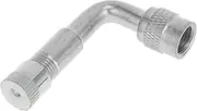 X AUTOHAUX Tire Valve Extension Stem Adaptor, 90 Degree Stem Extender Pipes Universal for Car Truck Bike Trailer RV Durable Chrome Plating Silver Tone