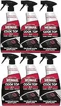 Weiman Ceramic and Glass Cooktop Cleaner - 22 Ounce (6 Pack) - Daily Use Professional Home Kitchen Cooktop Cleaner and Polish Use On Induction Ceramic Gas Portable Electric