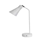 THOR DESK LAMP White Desk Lamp with USB