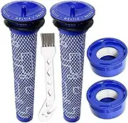 4 Pack Filters Replacement for Dyson V7, V8 Animal and Absolute Vacuum, 2 Pre Filters and 2 Post Filters, Compare to Part # 965661-01 & 967478-01