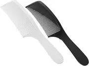 NULYLU Fading Comb Measuring Comb for Barbers Blending Combs for Fades Curved Clipper Comb