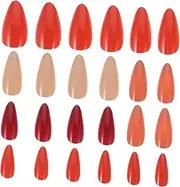 Ipetboom 24pcs Nail Chips False Nails Fake Nails Press on Nails Glue on Nails False Nail Tips Nails for Women Nails False Nail Manicure Supplies Nail Accessories Abs