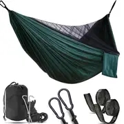Outdoor Camping Hammock Portable Travel Hiking Hanging Sleeping Bed Beach Swing