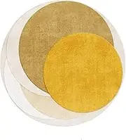 Round Carpet Bedroom Computer Chair Carpet Living Room Rug Sofa Swivel Chair Floor Mat Home Study Rocking Chair Foot Mat(SJR 16,80X80CM 2.6X2.6FT)