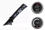 SAAS pillar pod oil/water temp voltmeter gauges for Toyota Hilux 2015-2021