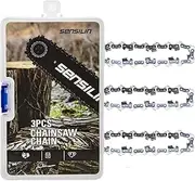 S57 16 Inch Chainsaw Chain, 3/8" LP Pitch .050" Gauge 57 Drive Links for Oregon, Echo 91PX57CQ / 91VG57CQ, Shindaiwa, Worx, Remington and More