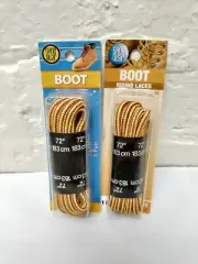 2 Pack ~ Shoe Gear Boot Laces - Work Shoe - Nylon Laces Heavy Duty 72” 183 Cm