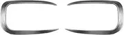 Front Bumper Side Air Vent Cover Trim Compatible for BMW 1 Series F20 F21 M Sport 120i 2012-2019 Fog Light Intake Hood Frame Canard Spoiler(Matte Silver)