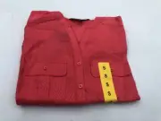 Nicole Miller Women's 100% Linen Button Front Roll Tab Top - Size: Small