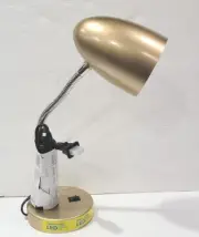 Intertek Gold LED Desk Flexible Lamp Gooseneck Longlasting Desk Light